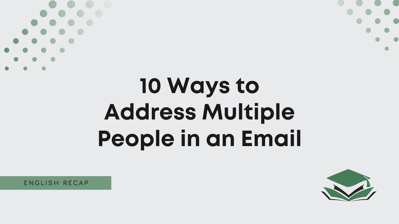 Ways To Address Multiple People In An Email 